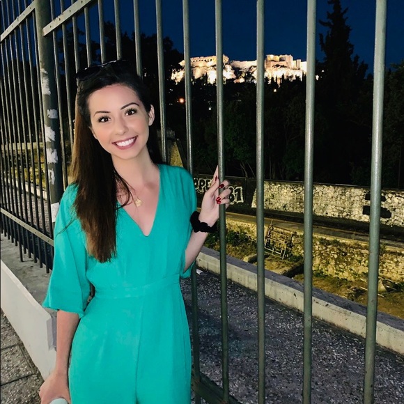 Green Lulus Wide Leg Jumpsuit - Picture 4 of 4